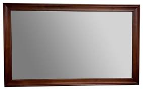 Large Antique Wood Framed Mirror